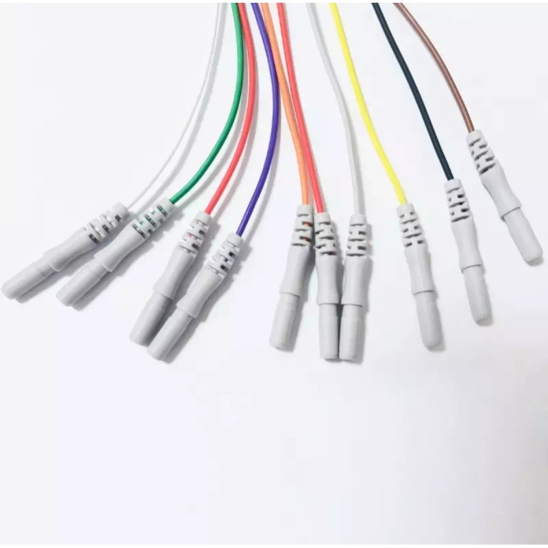 Ykdmed Electrodos De Copa De Oro Para Eeg (10 Piezas)