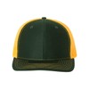 RICHARDSON Trucker Snapback Cap (112) Dark Green/Gold, Adjustable