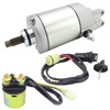 STABSOLI Starter Motor & Solenoid Relay & Ignition Switch for