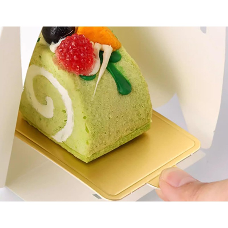 YYaaloa YYaaloa Mini Rectangular Golden Cake Boards Mousse Cupcake Base