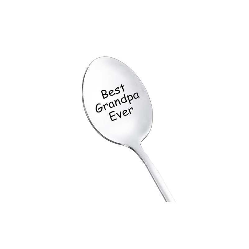 Grandpa Grandfather Gifts Spoon from Granddaughter Grandson Best Grandpa Ever