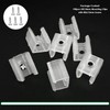 NGeGe 100Pcs LED Neon Mounting Clips Mounting Bracket Support with