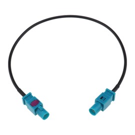 EMSea 1pc Fakra Z Male to Male Vehicle Antenna Adapter Cable RG174 Coaxial Cable 30cm for DAB GPS FM Aerial Radio Scanner Amateur Radio Transceiver Portable CB Radio