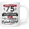 Geschenk Geburtstag 75 Tasse mit Spruch | Ich bin nicht