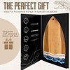 FUSIONOVA Acacia Cutting Board with Epoxy - Surfboard Shaped Wood