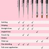 Mylee Brush For Gel Nail Art & Polish Application