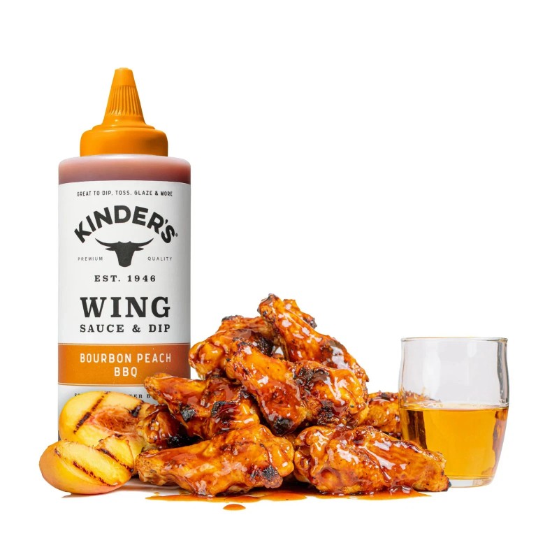 Kinder's Bourbon Peach Wing Sauce 15.5oz