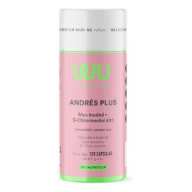 Wu Nutrition® Andrés Plus | Myo + D-chiro Inositol 40:1 | Balance Femenino | Suplemento Premium | Ingredientes 100% Naturales | 120 Cápsulas | 3 Meses De Consumo | Sin Sabor
