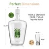 Agave Tequila Glasses & Decanter Set – Handblown 25oz Liquor