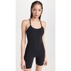 Splits59 Womens Airweight 6" Short Jumpsuit Black Medium
