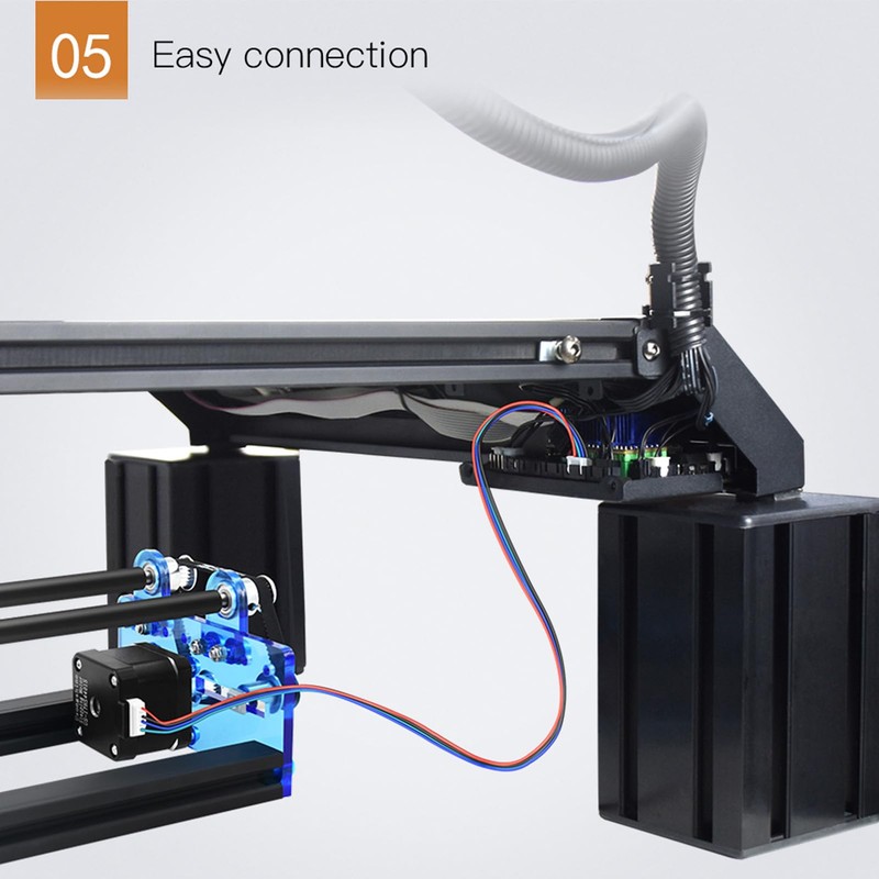 Topyond Laser Rotary Roller Engraving Module, 360° Rotating Stepper Motor,