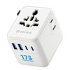 Universal Travel Adapter, International Travel Plug Adapter with 2 USB-C