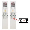 for Fujitsu Air Conditioner Remote Control, Replacement, Dual Display, Sliding
