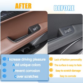 LLKUANG Window Lift Switch Button Frame Cover Trim Compatible with Alfa Romeo Stelvio 2017 2018 2019 2020 Car Door Window Glass Lift Switch Panel Cover Trim (Carbon Fiber Style)
