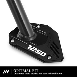 MotHeart Motorcycle Side Stand Magnification for R1250GS 2019-2023 R1250GS Adventure 2019-2024 Motorcycle Parking Aid Pad Side Stand Magnification Plate Accessories (Black)