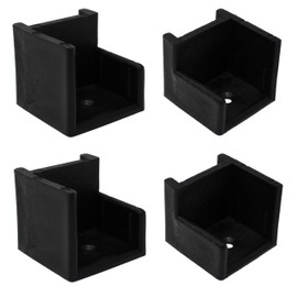 Left & Right Hand Hinge Pontoon Door Stop Kit (2, Black)
