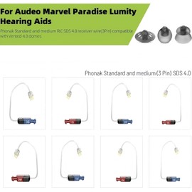 30 pcs Phonak Hearing Aid Domes,Phonak Power 4.0 Dome Hearing aid Domes phonak Hearing aid Accessories Small Size(0.39 inch=10mm) (Power 4.0 Dome Small)