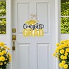4 Pieces Class of 2025 Graduation Hanging Ornaments, Golden Congrats
