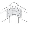 Set of 4 pcs Hafele Steel Corner Brace Brackets Furniture