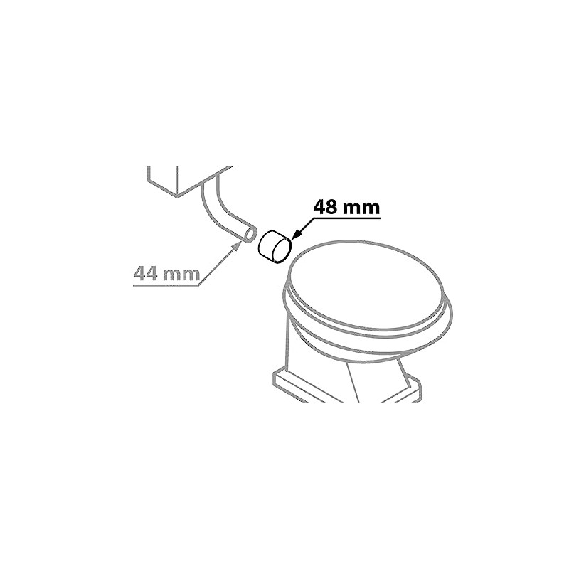 Rubber Gasket Toiliette 44-48 mm