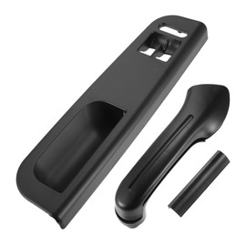 X AUTOHAUX 1 Set Interior Front Left Drive Side Window Switch Panel Bezel Door Handle Trim Set for VW Golf MK4 2 Doors 3B1867171D Black