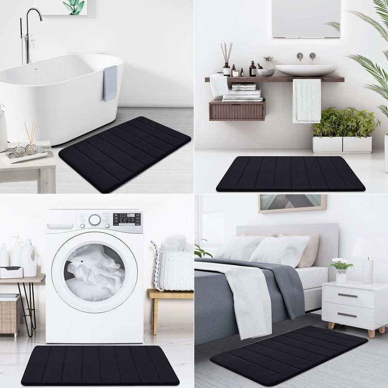 Buganda Memory Foam Bath Mat, 24" x 16", Ultra Soft