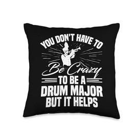 Drum Major Baton Drum Major Costume Drum Major Hat Throw Pillow