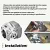 Quctaki Cylinder Piston Kit with Gaskets Compatible with Husqvarna K970