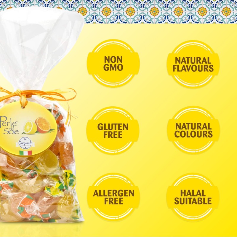 Perle di Sole Candy from Italy - Italian Fruit Jelly