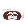 Outanaya 2pcs Plush Cartoon Animal Sleep Masks for Soft Breathable