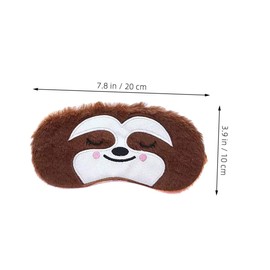 Outanaya 2pcs Plush Cartoon Animal Sleep Masks for Soft Breathable Eye Shades Light Blocking Blindfolds for Home School and Travel Adorable Monkey Design