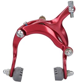 VGEBY Bicycle Brake Set, Aluminium Alloy Bicycle Brake Caliper Brake Kit Outdoor Cycling Bicycle Highway Brake Kit Road Bike Mountain Bike Accessories (Red)