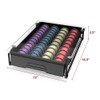 EVERIE Crystal Tempered Glass Organizer Drawer Holder Compatible with Nespresso