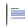uxcell 1/2 Dia x 6-1/16"(12x154mm) Double Head Standoff Screws Acrylic