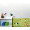 16 Piece Exotic Birds Wall Sticker Set for Children's Bedroom