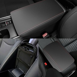 Center Console Covers for 2019-2014 Subaru Forester Red Stiches