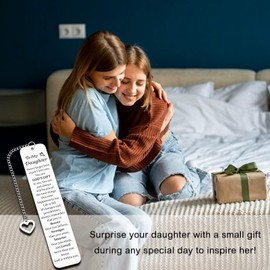 Stocking Stuffers for Teen Girls 16-18 Daughter, Bonus Daughter Gifts, Daughter Xmas Gifts from Mom Dad, Christmas Gifts Birthday Gifts for Daughter, 16th Birthday Gifts for Girls Daughter Bookmark