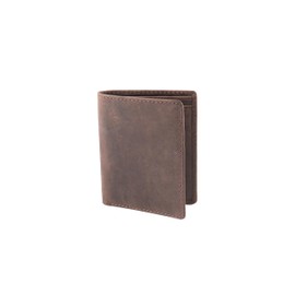 Theodore Men's Vintage Brown Leather Wallet - Top Grain Slim Bifold with 18 Card Slots, Bills Pocket, RFID Protection - Vertical Leather Wallet for Men