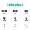 1368 Piece Washer Set, Washers, Stainless Steel Washers Door Hinge,