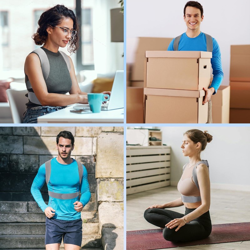 EOPUOZS Back Straightener, Posture Corrector for Men and Women, Adjustable