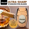 XIKAR Flip Dual Cigar Cutter - Versatile 64-Ring Gauge V-Cut