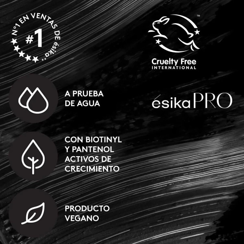 ESIKA Mega Full Size Waterproof Mascara 7X Lash Growth Biotin