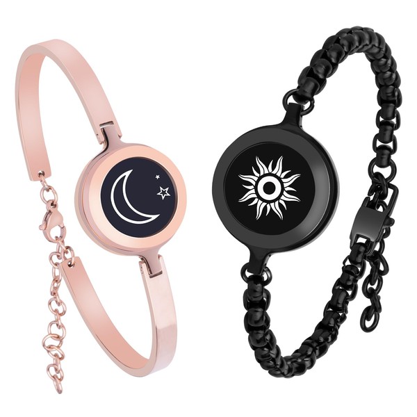 INOWL Long Distance Touch Bracelets, Couple Bracelets, Remote Intelligent Matching