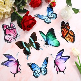 12 Pieces Butterfly Magnets Butterfly Car Magnet Fridge Magnets Art Vintage Magnets Decal Removable Fridge Magnetic Stickers Cute Locker Magnets for Office Home Whiteboard Car Decor