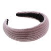 Motique Accessories Two Inch Thick Ribbed Velour Headband for Girls