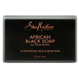 Sheamoisture Face and Body Bar for Oily, Blemish-Prone Skin African Black Soap Paraben Free 3.5 Oz