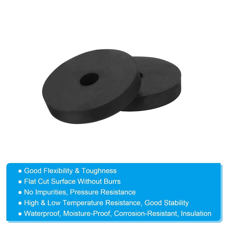 PATIKIL Vibration Isolation Washer 2.4" OD 0.5" ID 0.4" Thick,