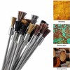Gasea 20pcs Mini Cleaning Wire Brush Tool, 3mm Shank Extended