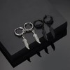 TREENEST Pendientes Hombres Acero Inoxidable Piercing Para Hombre y Mujer