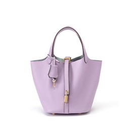 Women's Cowhide Bag, Ladies Purse, Fashionable Solid Color Handbag, Casual Versatile Shoulder Bag for Daily Used, Trendy All-match Commuter Bag:_Pink and rose red_one size fits all